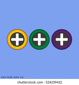 Medical cross website button 