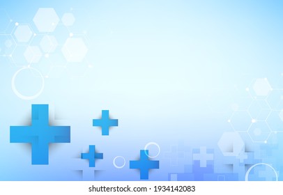 Medical Crosses Modern Background Vector Design Stock Vector (Royalty ...