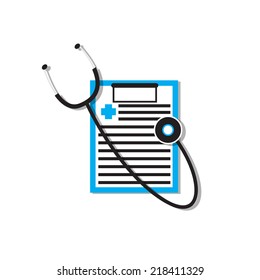 medical data, medical document, stethoscope