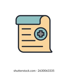 medical data icon collection .design style with background