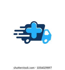 Medical Delivery Logo Icon Design