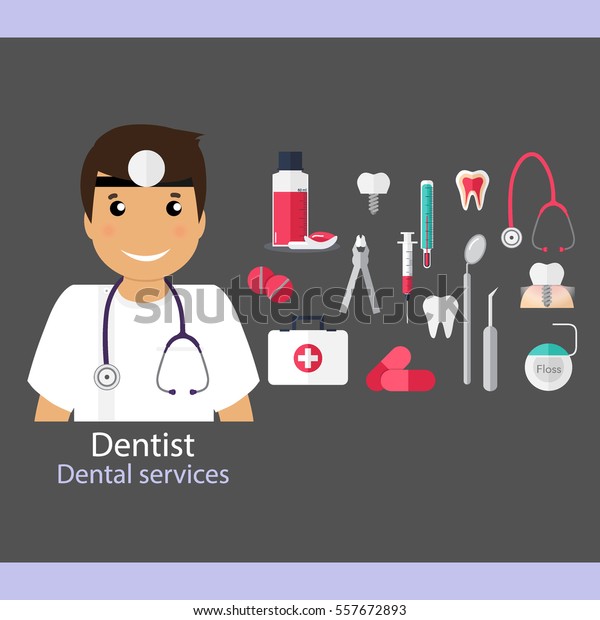 Arriere Plan Dentaire Medical Dentiste Avec Dents Image Vectorielle De Stock Libre De Droits