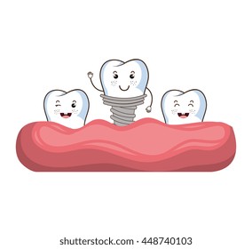 Medical dental care isolated flat icon, vector illustration.