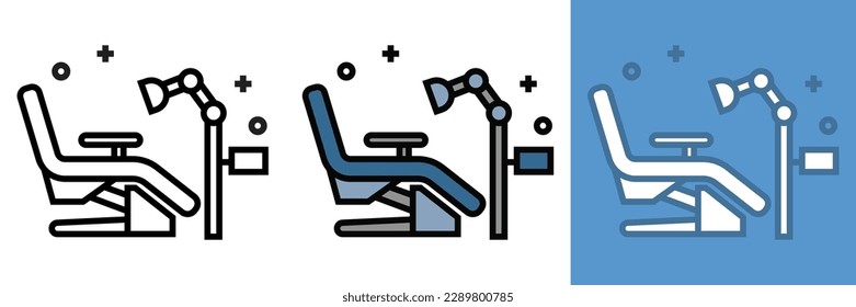 Medical Dental Unit Icon, this icon represents a dental unit, typically used in dental clinics or offices.