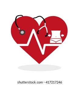 Medical design. Care icon. Health concept