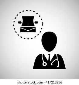 Medical design. Care icon. Health concept