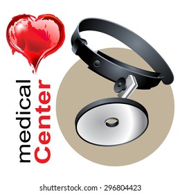 Medical design elements on white background. Vector illustration