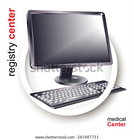 Medical design elements on white background. Vector illustration