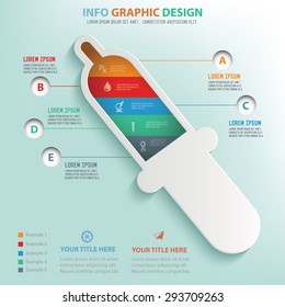 Medical design info graphic design,clean vector