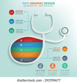 Medical design info graphic design,clean vector