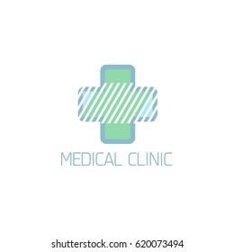 Medical design, logo template, clean vector