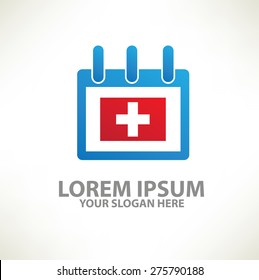 Medical design logo template,clean vector
