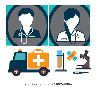 medical design over background vector illustration  