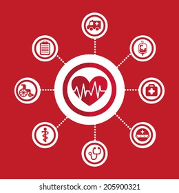 medical design over background vector illustration