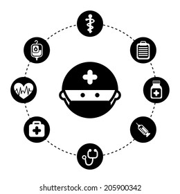 medical design over background vector illustration