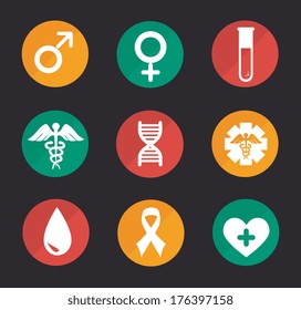 medical design over black  background vector illustration  
