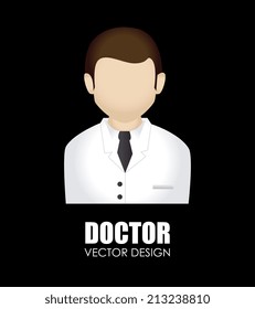 Medical design over black background,vector illustration