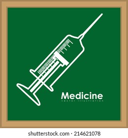 Medical design over blackboard background,vector illustration