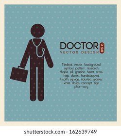 medical design over blue background vector illustration  