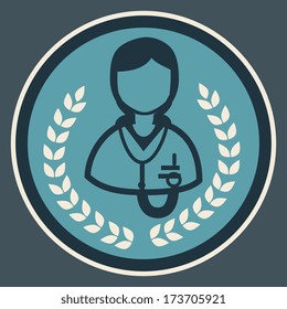 medical design over  blue  background vector illustration  
