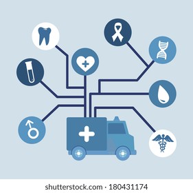 medical design over blue background vector illustration medical design over blue background vector illustration