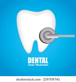 Medical design over blue background, vector illustration.