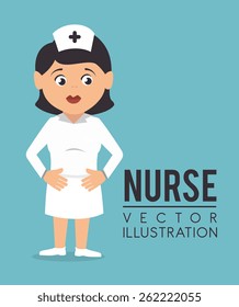 Medical design over blue background, vector illustration.