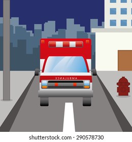 Medical design over blue background, vector illustration