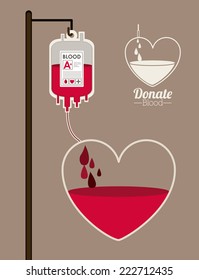 Medical design over brown background, vector illustration 
