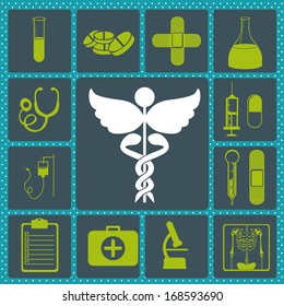medical design over dotted background vector illustration  