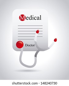 medical design over gray background vector illustration 
