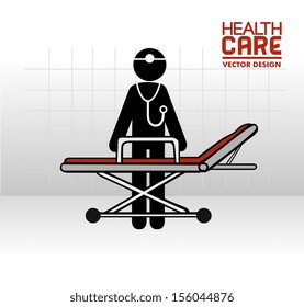 medical design over gray background vector illustration 