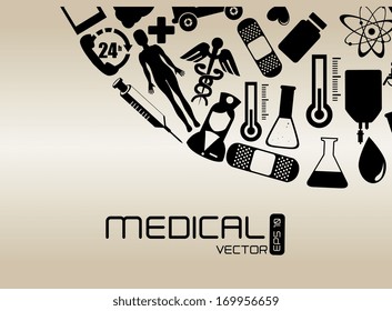 medical design over gray background vector illustration  