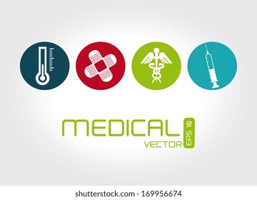 medical design over gray background vector illustration  