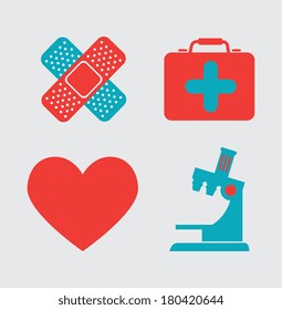 medical  design over gray background vector illustration  
