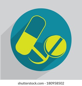 medical  design over gray background vector illustration  