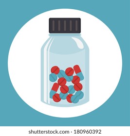 medical  design over gray background vector illustration  