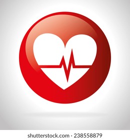 Medical design over gray background, vector illustration.