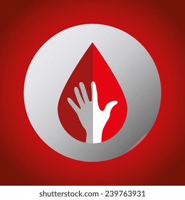 Medical design over red background,vector illustration.
