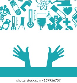 medical design over white  background vector illustration  