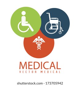 medical design over  white  background vector illustration  