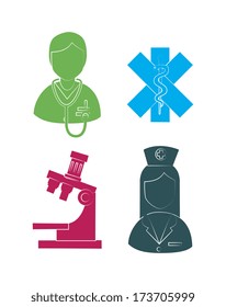 medical design over  white background vector illustration  