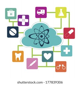 medical design over white background vector illustration  