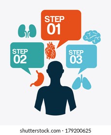 medical design over white  background vector illustration  