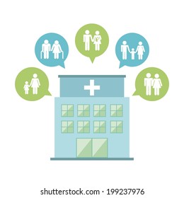 Medical design over white background, vector illustration