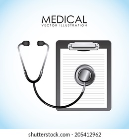 Medical design over white background, vector illustration