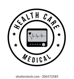 Medical design over white background, vector illustration