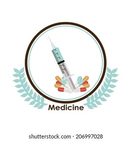 Medical design over white background, vector illustration