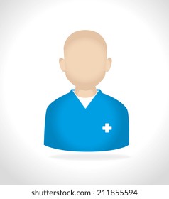 Medical design over white background, vector illustration