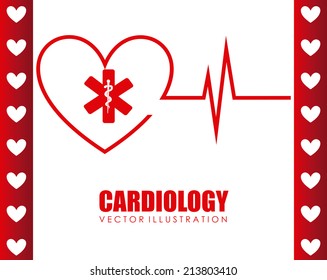 Medical design over  white background, vector illustration